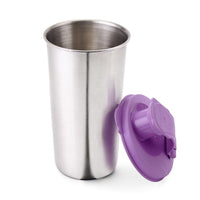 SOPL-OLIVEWARE Fancy Stainless Steel Tumbler with Lid (Violet)