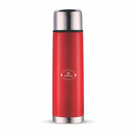 SOPL-OLIVEWARE Era Vacuum Double Wall Bottle, Stainless Steel (1000ml), Hot & Cold, Insulated Bottle, Fit for Indoor & Outdoors - Red