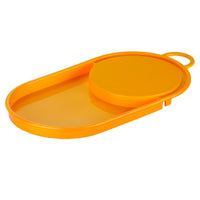 Oliveware Clap Chopping Board with Tray, BPA Free, for Meats, Salads & Fruits, Easy to Use & Clean - (Yellow)
