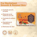 Rozhub Naturals Lemon Peel & Honey Handmade Soaps - Refreshing Citrus Fragrance - 100 Gm (Pack of 4)