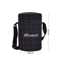 SOPL-OLIVEWARE Mega Lunch Box, 100% Leak Proof, 4 Stainless Steel Containers with BPA Free Airtight Lids (300ml, 450ml, 2x600ml) - Blue