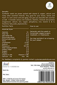 Nxtgen Ayurveda Sunflower Seeds | 200 gm | Raw | Rich In Protein