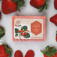 Rozhub Naturals Strawberry Handmade Soaps - Sweet and Nourishing - 100 Gm (Pack of 4)