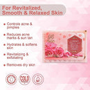 Rozhub Naturals Rose Handmade Natural Soap - Soothing and Relaxing Soap for Sensitive Skin, 100 Gm (Pack Of 4)