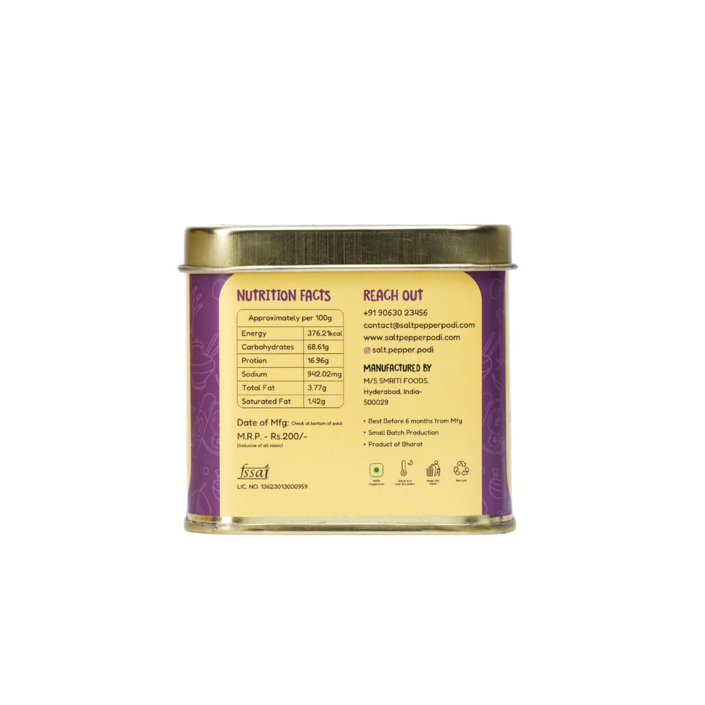 Salt Pepper Podi | Krunchy Kandi Podi - 150g (Pack of 2)