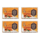Rozhub Naturals Lemon Peel & Honey Handmade Soaps - Refreshing Citrus Fragrance - 100 Gm (Pack of 4)