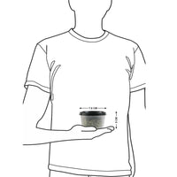 Oliveware Modular Storage Containers, BPA Free, For Pulses, Rice, Dal, Atta & Flour, Set of 4 (2x1800ml, 2x180ml) - Black