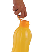 oliveware King BPA-free Plastic Water Bottle with Carry Handle for Fridge Home & Office Use - Set of 3 (Red, 2 L)