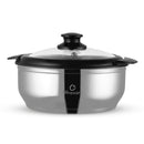 Oliveware Maestro Casseroless Thermosteel & Double Wall Insulation (2000 ml) with Insulated Lid Keep Food Hot, Stainless Steel