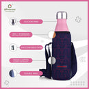 Oliveware Sigma Vaccum Bottle with Sleeve, Stainless Steel (500ml), Hot and Cold, Insulated Bottle, Fit for Indoor & Outdoors - Pink