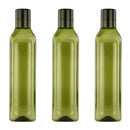 Oliveware Premium Plastic Water Bottle, 1L, Set of 3, Green