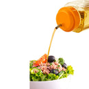 oliveware Oil Dispenser - Yellow | Easy to Pour | Leak-Proof | Oil Container Transparent | 1000 ml Capacity | Anti Skid & No Spill Bottle