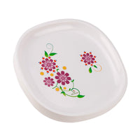 oliveware Set of 6 Square Printed Plate Big Purple