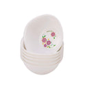 oliveware Set of 6 Printed Square Bowl Big Purple