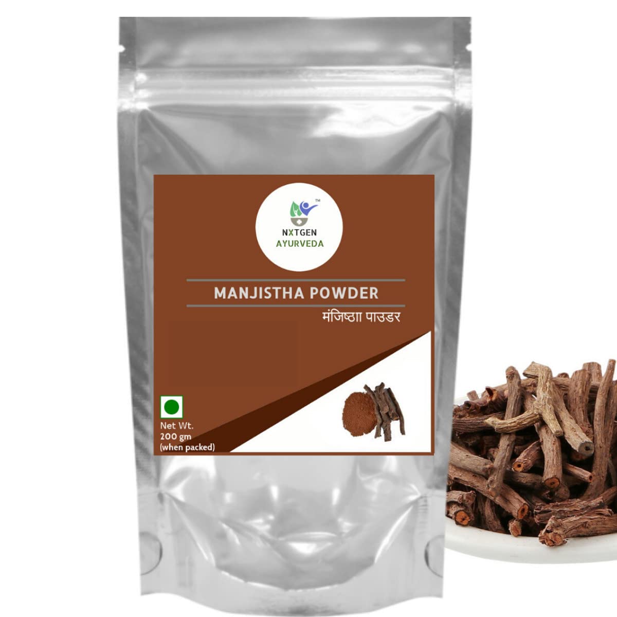 Nxtgen Ayurveda Manjistha Powder| 200 gm | Pure | Rubia Cordifolia