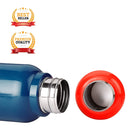 oliveware Aura Insulated Steel Bottle - Blue, Stainless Steel, Pack Of 1, 690 Ml