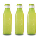 Oliveware Premium PET Water Bottle | SUPERIYA Range | Green - Pack of 3 | 1 Litre Bottle | Better Grip | 1000 Ml Capacity | for Home & Office Use
