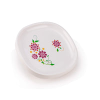 oliveware Set of 6 Square Printed Plate Small Purple