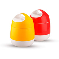 oliveware SOPL (Logo) with Device Marvel Lunch Box with Insulated Box, 3 Stainless Steel Containers 300ml Each, Leak Proof & Sturdy - Yellow