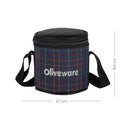 SOPL-OLIVEWARE Bliss Lunch Box, 100% Leak Proof, 3 Stainless Steel Containers with BPA Free Airtight Lids (300ml, 450 ml, 600 ml), Fabric Bag - Blue