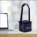 SOPL-OLIVEWARE Feast Glassware Square Lunchbox, Borosilicate Glass Containers, Microwave Safe & Leak Proof, 2 Containers with BPA Free Lids (320ml) Each - Blue