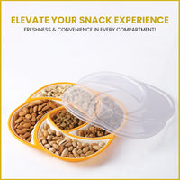 Oliveware Plastic Dry Fruit Candy Container - Yellow