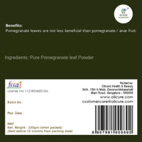 Nxtgen Ayurveda Pomegranate (Anar) Leaf Powder - 100gm