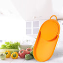 Oliveware Clap Chopping Board with Tray, BPA Free, for Meats, Salads & Fruits, Easy to Use & Clean - (Yellow)