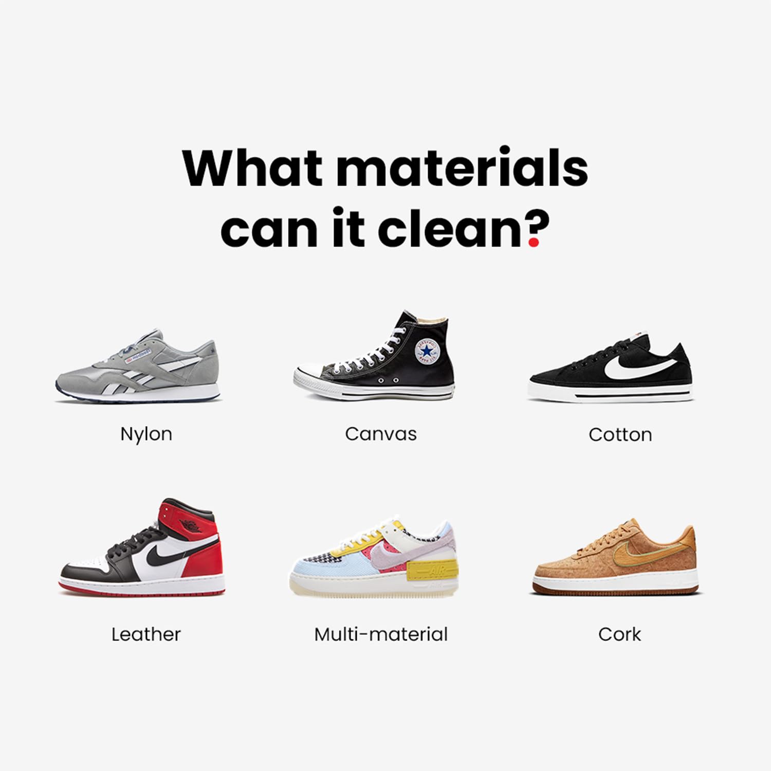 SHOEGR Shoe Brush for Proper Sneaker & Shoe Cleaning (Hard)