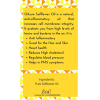 Oilcure Safflower Oil | Cold Pressed | 100 ml | Pure