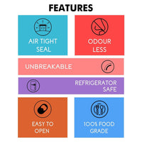 oliveware Stunning Range Premium PET Water Bottle With Better Grip, BPA Free & 100% Leak Proof, 1 Litre Bottle, For Home & Office Use, Pack of 6 - Multi