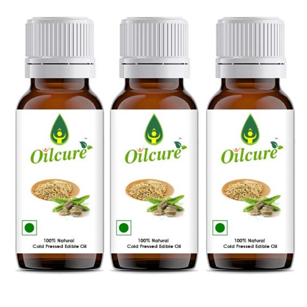 Oilcure Sesame Oil Cold Pressed 100 ml- Pack of 3 (300 ml)