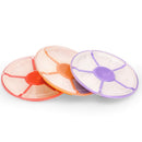 Oliveware Flower Snack Container with 5 Compartments | Storage & Serving Snacks, Dry Fruits, Biscuits, Candy | Hard Plastic | Multi Purpose - Violet