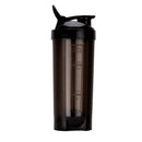 oliveware Torando Smart Black Gym Shaker with 800 ml Capacity, BPA Free Plastic & 100% Leak Proof, Ideal for Protein, Set of 1
