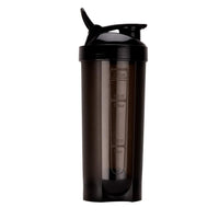 oliveware Torando Smart Black Gym Shaker with 800 ml Capacity, BPA Free Plastic & 100% Leak Proof, Ideal for Protein, Set of 1