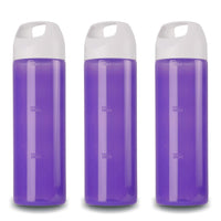 oliveware Hercules Water Bottle | Durable Plastic | Fits Bags & Fridge | 750 Ml Capacity | for Home & Office Use | With Easy Grip handle (Violet, 3)