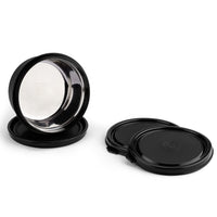 Oliveware Air Tight Lids for Benny Container | Set of 3 | Spill Proof | Leak Proof | For 290ml, 450ml, 600ml | Dishwasher & Freezer Safe (Black)