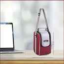 SOPL-OLIVEWARE Duke Glassware Lunchbox, Borosilicate Glass & Microwave Proof, Safety Lock Airtight Lid, 3 Container with 320ml Each - Red