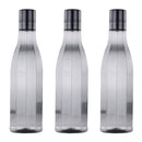oliveware Premium AKQUA Range Plastic Water Bottle, 1L, Set of 3, Grey