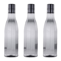 oliveware Premium AKQUA Range Plastic Water Bottle, 1L, Set of 3, Grey