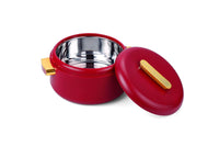 SOPL-OLIVEWARE Fresco Insulated Casserole, Inside Stainless Steel Keep Food Warm, BPA Free, Set of 1 (2000 ml Capacity) - Red