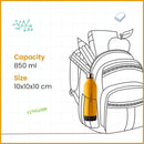 SOPL-OLIVEWARE Qua Water Bottle with Better Grip, 850 ml Bottle, BPA Free & Leak Proof, For Home, Office & Gym use - Yellow