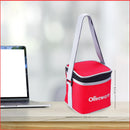 SOPL-OLIVEWARE Deluxe Glassware Lunchbox, Borosilicate Glass, Microwave & Freezer Safe, 2 containers with BPA Free Airtight Lids (320ml) - Red