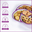 oliveware Plastic Dry Fruit Candy Container - Purple, 1100 Ml