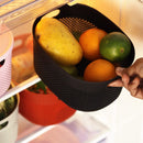 oliveware Black Bingo Basket BPA Free Stackable Storage Containers with Lids for Clothes & Toys, Set of 2-1 Big (5.2 L) +1 Small (3.4 L) plastic