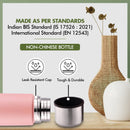 SOPL-OLIVEWARE Spyker Vacuum Double Wall Flask Bottle, Stainless Steel (500ml), Hot & Cold, Insulated Bottle, Fit for Indoor & Outdoors - Pink