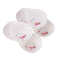 oliveware Set of 6 Printed Square Bowl Big Pink