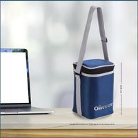 SOPL-OLIVEWARE Bounty Borosilicate Glassware Lunchbox, Microwave & Freezer Safe, Set of 3 containers with BPA Free Airtight Lids (320ml) Each - Blue