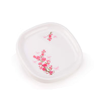 oliveware Set of 6 Square Printed Plate Big Pink