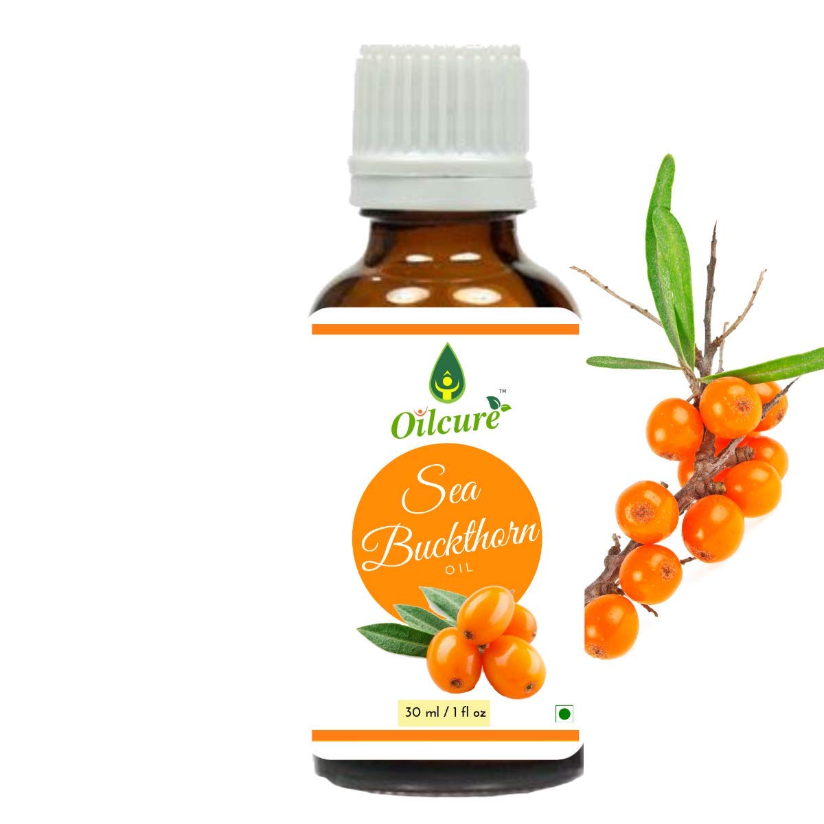 Oilcure Sea Buckthorn Oil | 30 ml | Pure | Undiluted